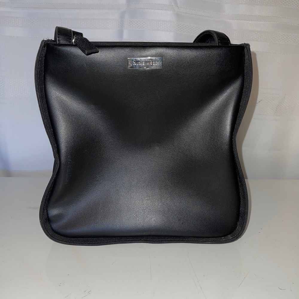 Nine West Black Faux Leather Shoulder Bag Purse Handbag Strap